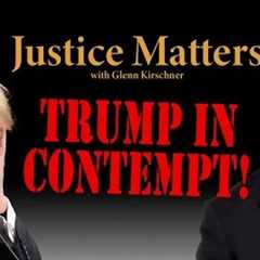 Judge Merchan finds Donald Trump in criminal contempt & advises him jail is next if he persists