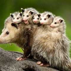 Rescuers Save An Opossum From A Roof And Find A Lovely Surprise